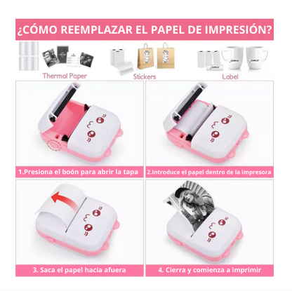 Mini Impresora Térmica Portátil - Bluetooth